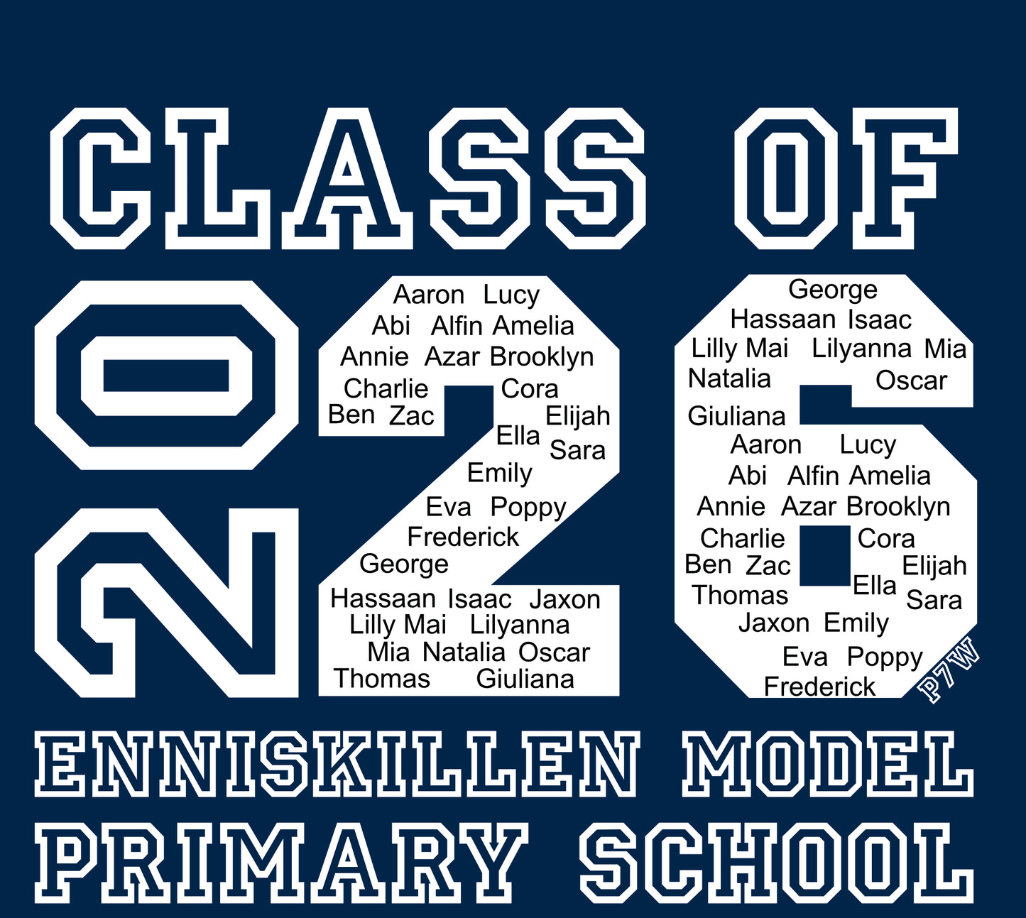 P7W Model Primary School Leavers Hoodie 2026
