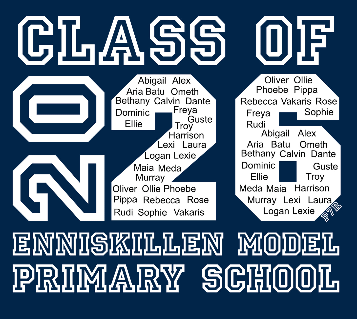 P7R Model Primary School Leavers Hoodie 2026