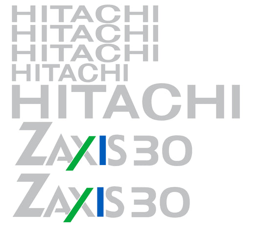 Hitachi Zaxis 30 Replica replacement decals