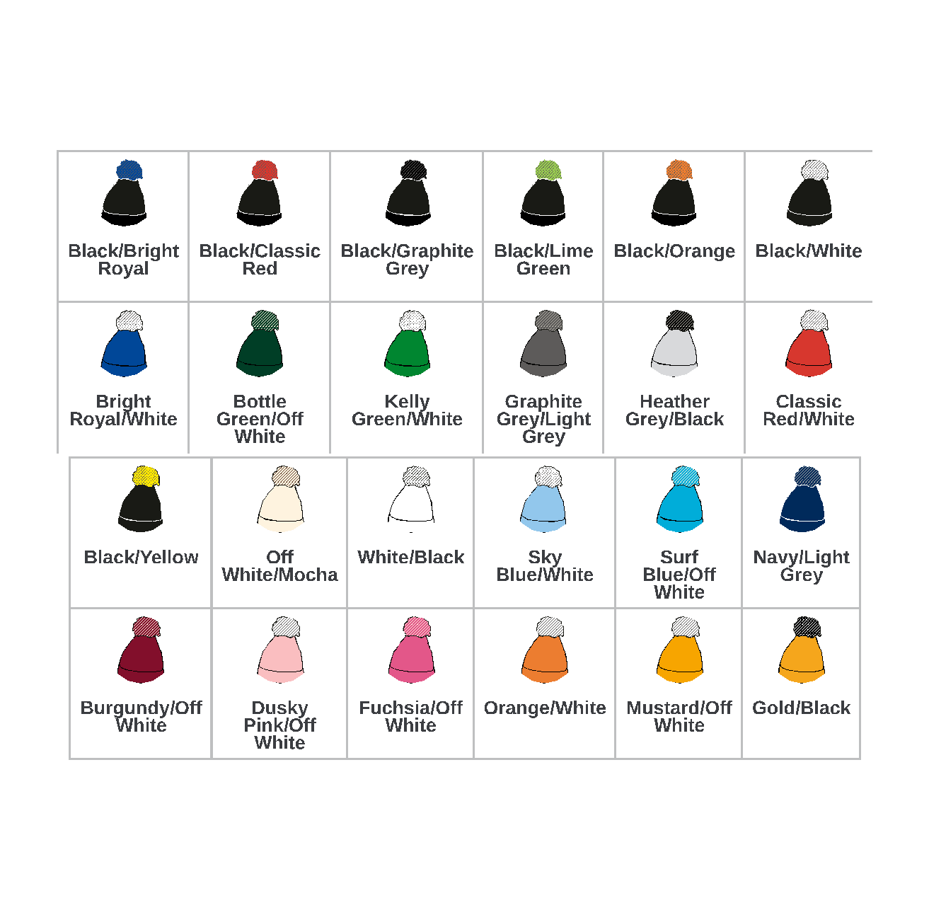 50 Custom Embroidered Beanie hats
